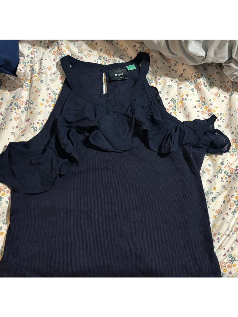Maeve by anthropologie ruffled ribbed